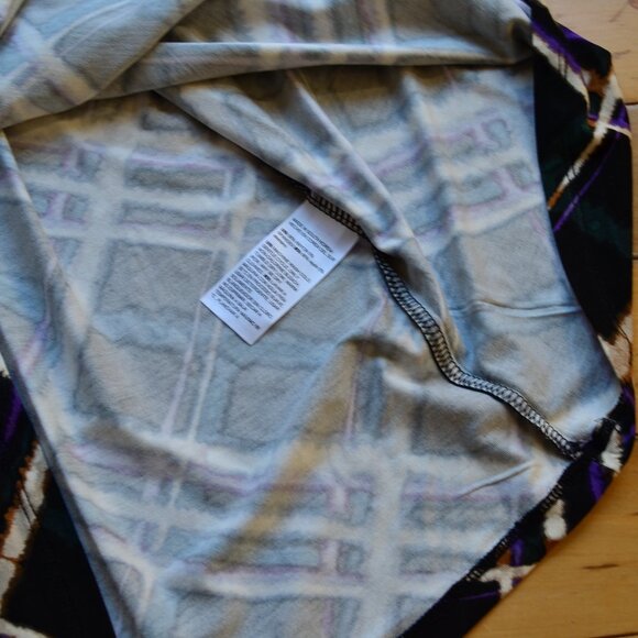 Chico's Chicos Plaid Mock Neck Layering Tee Size 3 XL NWT - Picture 10 of 13